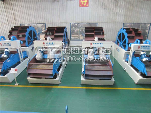 洗砂回收一體機車間圖